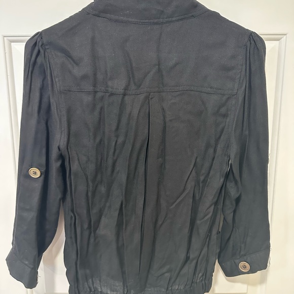 Lightweight Bomber style Jacket - Black, Size Small - Picture 5 of 6